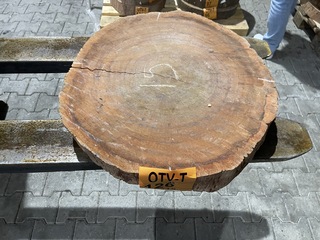 Rosewood schijf, Dikte 80mm, Ø 550mm